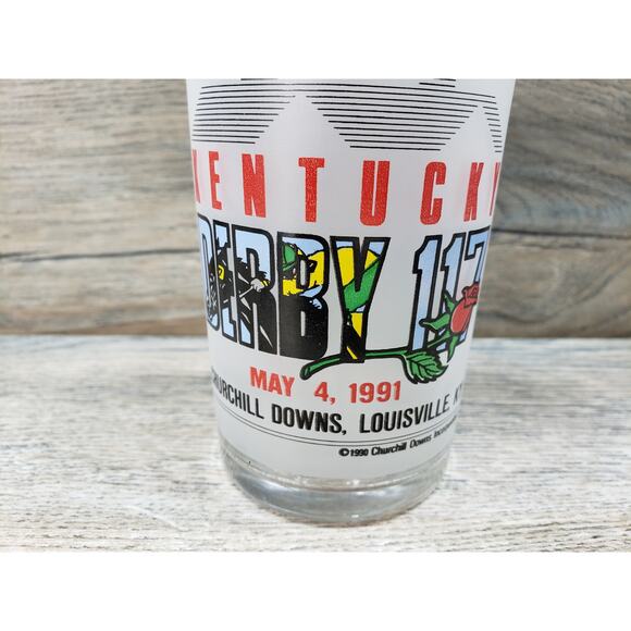 Kentucky Derby 117 1991 Official Julep Drinking Glass - Picture 2 of 8